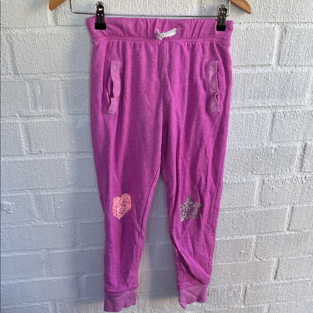 Crewcuts Thick Vibrant Pink Sequins Jogger Pants